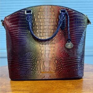 Brahmin Large Duxbury Satchel Autumn Ombré Mini Melbourne